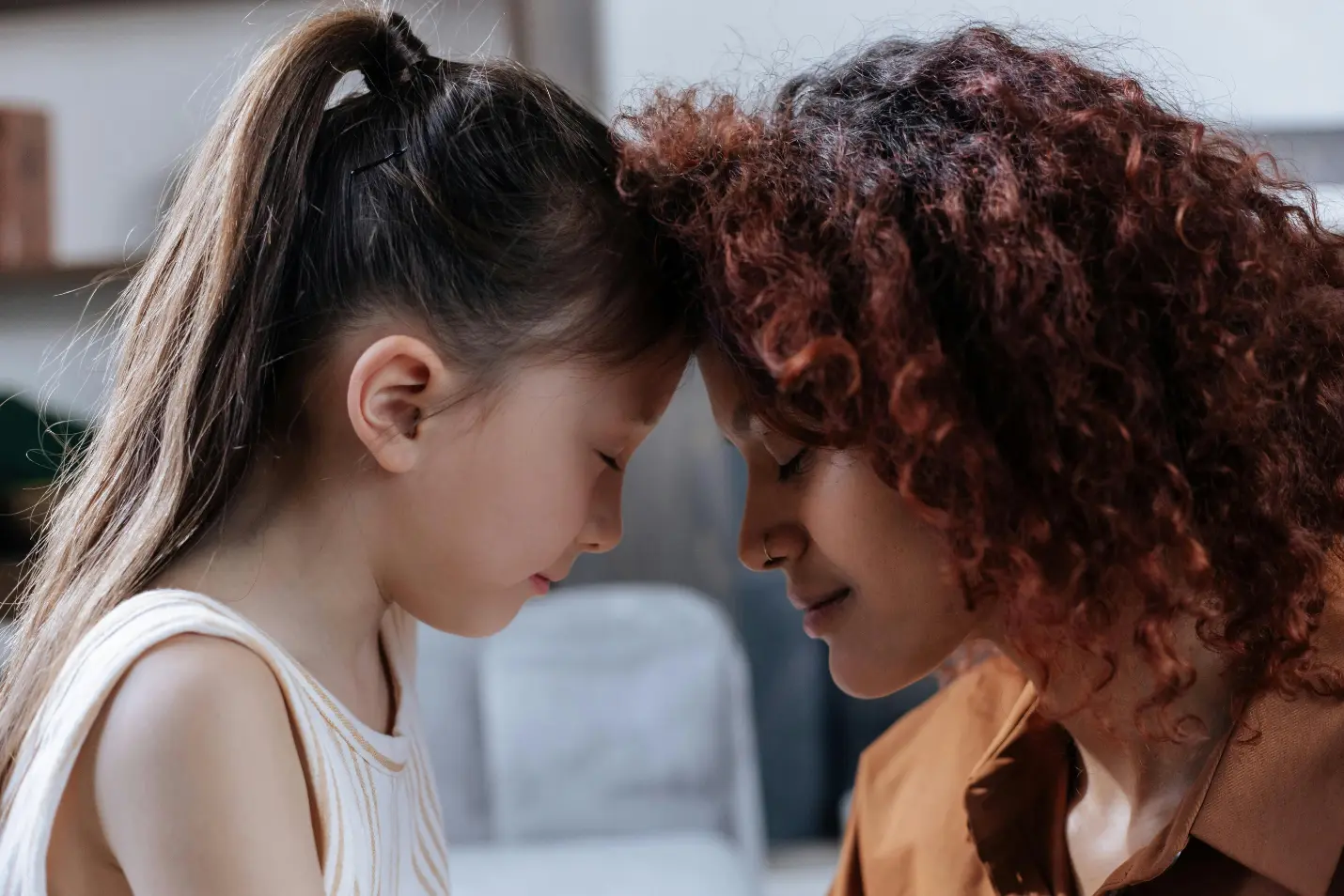 mother and daughter in harmony